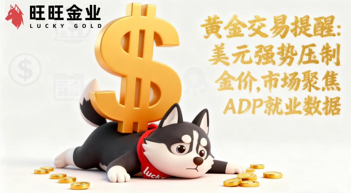 黄金交易提醒:美元强势压制金价,市场聚焦ADP就业数据