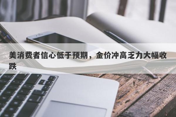 美消费者信心低于预期，金价冲高乏力大幅收跌