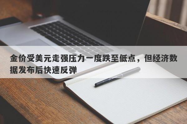 金价受美元走强压力一度跌至低点，但经济数据发布后快速反弹