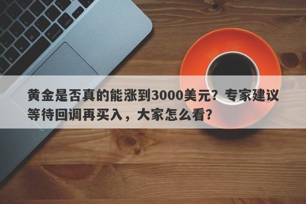 黄金是否真的能涨到3000美元？专家建议等待回调再买入，大家怎么看？