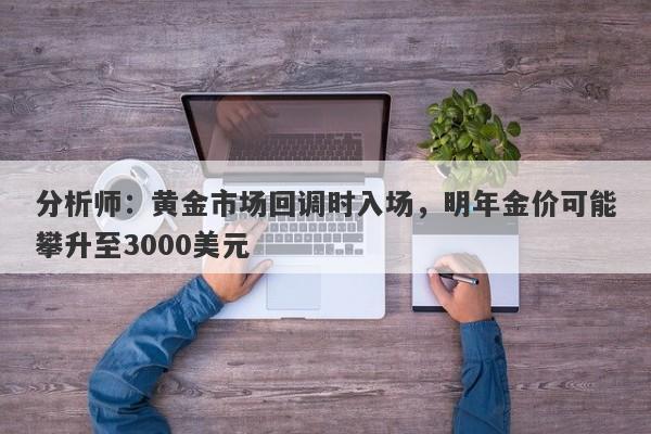 分析师：黄金市场回调时入场，明年金价可能攀升至3000美元