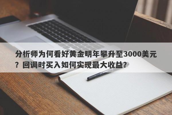 分析师为何看好黄金明年攀升至3000美元？回调时买入如何实现最大收益？