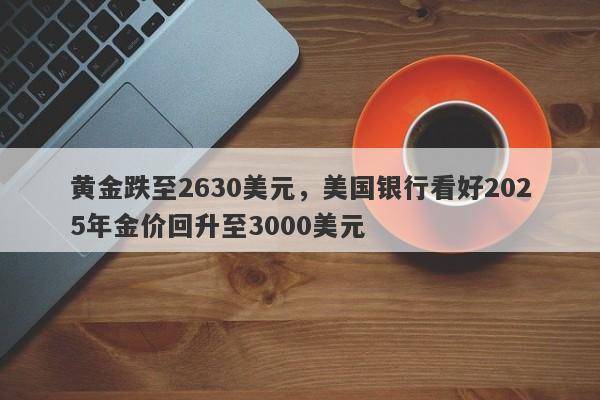 黄金跌至2630美元，美国银行看好2025年金价回升至3000美元