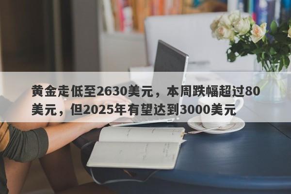 黄金走低至2630美元，本周跌幅超过80美元，但2025年有望达到3000美元