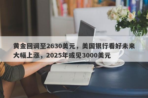 黄金回调至2630美元，美国银行看好未来大幅上涨，2025年或见3000美元