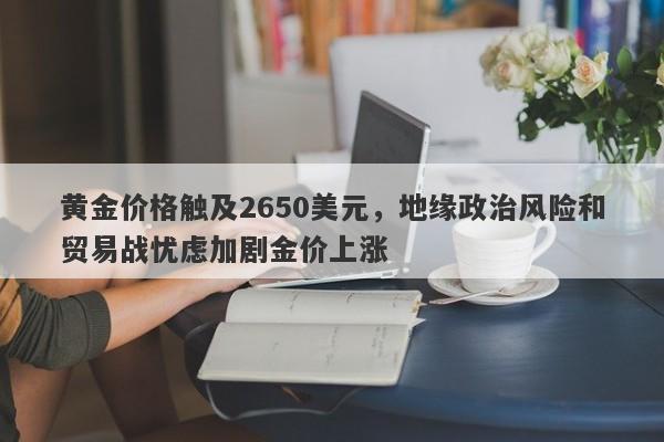 黄金价格触及2650美元，地缘政治风险和贸易战忧虑加剧金价上涨