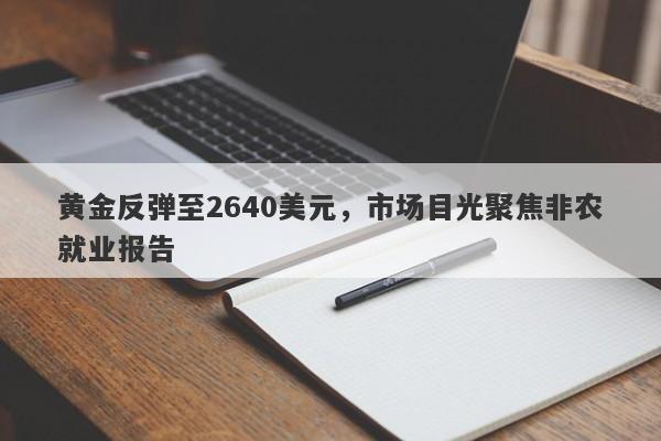 黄金反弹至2640美元，市场目光聚焦非农就业报告