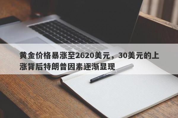 黄金价格暴涨至2620美元，30美元的上涨背后特朗普因素逐渐显现