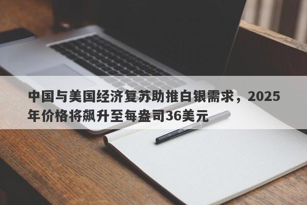 中国与美国经济复苏助推白银需求，2025年价格将飙升至每盎司36美元